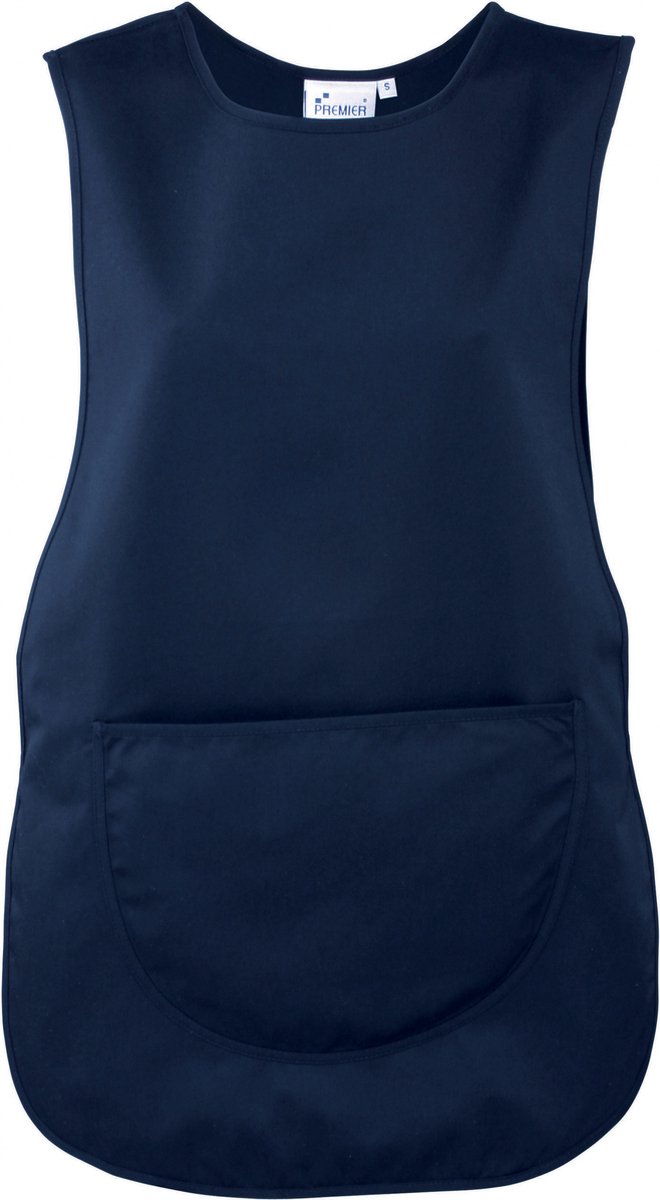 Schort/Tuniek/Werkblouse Unisex L Premier Navy 65% Polyester, 35% Katoen