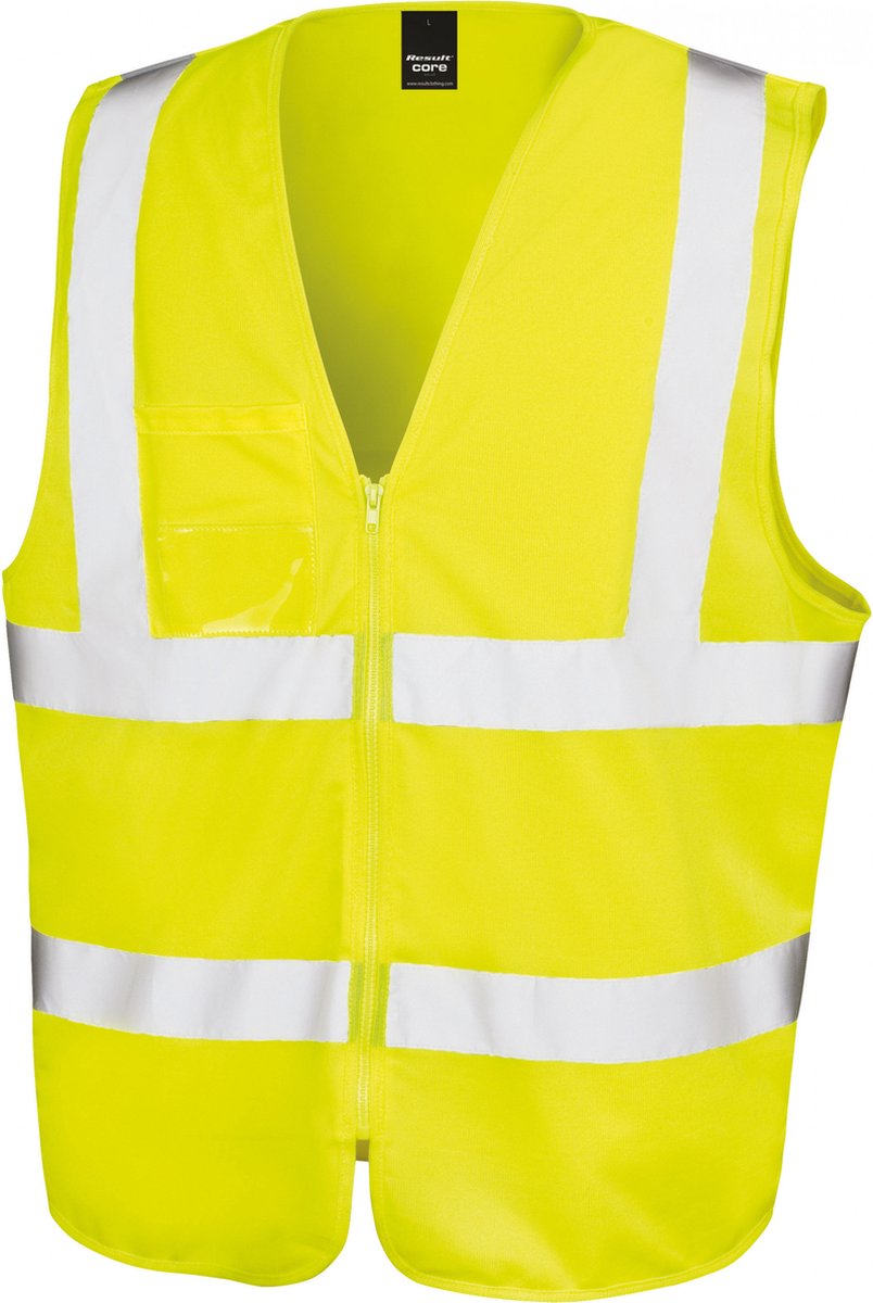 Gilet Unisex L/XL Result Mouwloos Fluorescent Yellow 100% Polyester