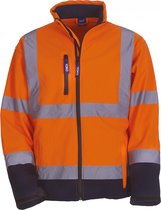 Jas Unisex M Yoko Lange mouw Hi Vis Orange / Navy 100% Polyester