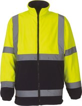 Jas Unisex M Yoko Lange mouw Hi Vis Yellow / Navy 100% Polyester