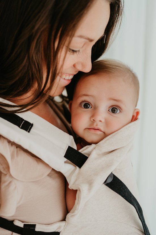 Babylonia Baby carriers - Babylonia - Tricot-click - draagdoek - draagzak - Almond Melange van Merkloos — afbeelding 2