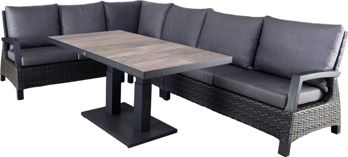 Dining hoekset West Haven Midnight Grey 85 x 140 cm Oosterik Home