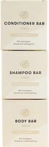 Shampoo, Body & Conditioner Bar + GRATIS blikje (kokos)