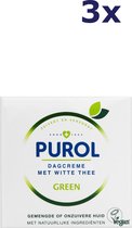 Purol Green Dagcrème Met Witte Thee - 3x50ml- Voordeelverpakking