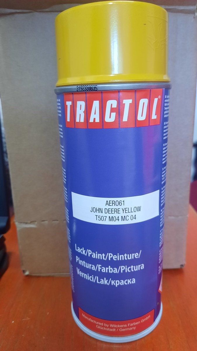 Tractol - John Deere geel spuitlak - 400 ml - spuitbus