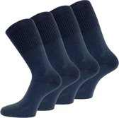 4 paar Niet knellende sokken - Drukvrije boord - Antraciet - Maat 35-38