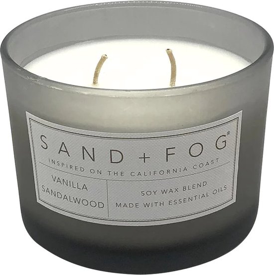 Sand + Fog Geurkaars Vanilla Sandalwood 340 g scented candle bol