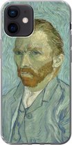 Geschikt voor iPhone 12 hoesje - Zelfportret - Vincent van Gogh - Siliconen Telefoonhoesje