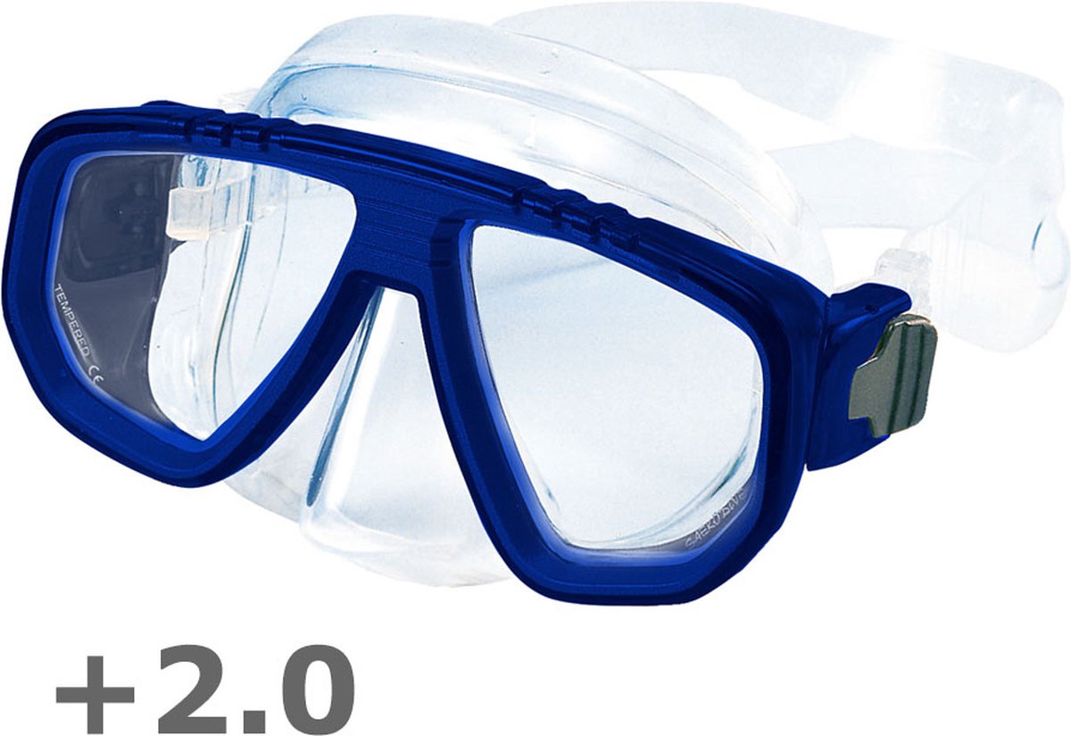 Snorkelbril op sterkte +2.0