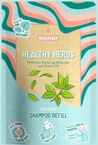 WONDR | Shampoo poeder | Healthy Herbs | Kruiden | Droog & Beschadigd haar | Refill | Navulling