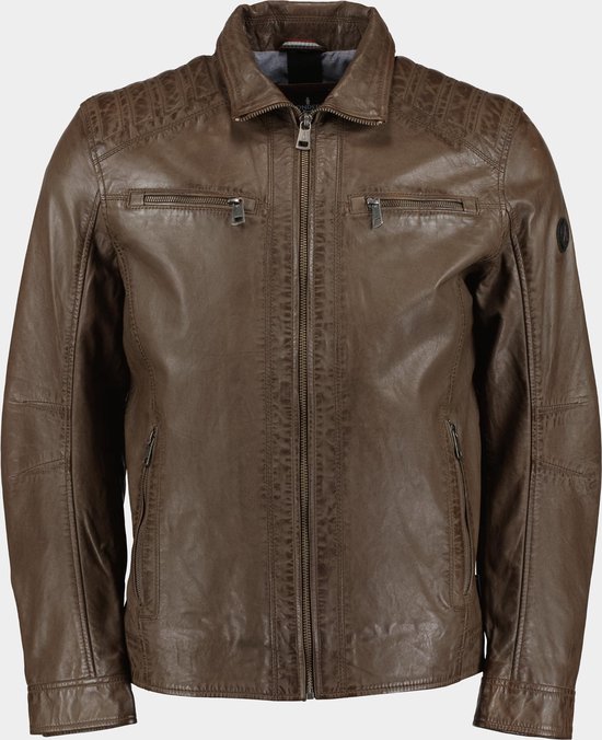 Donders 1860 Lederen jack Groen Leather Jacket 52347/691