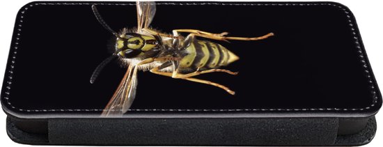 Telefoonhoesje Geschikt voor iPhone XR telefoonhoesje - Wesp - Insecten - Portret - Met vakjes - Wallet case met magneetsluiting
