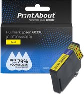 PrintAbout huismerk Inktcartridge 603XL (C13T03A44010) Geel Hoge capaciteit geschikt voor Epson