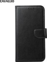 Cavallio PU leren walletcase Iphone 11 pro met afneembaar siliconenhoes - zwart - met pasjeshouder