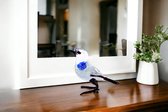 Glazen Vogel Huismus Blauw - Vogel - Vogels - Vogeltjes - Vogeltjes Beeldjes - Vogeltjes Decoratie - Beeldjes Dieren - Beeldjes Decoratie - Glazen vogeltjes decoratie - Vogel beeldje - vogel van glas