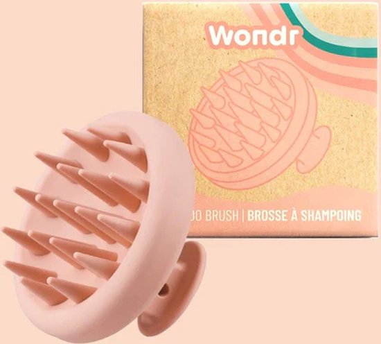WONDR Masseur de cuir chevelu en silicone - Stimule la croissance des cheveux - Démêle pendant le lavage - Relaxant
