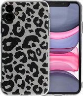 iMoshion Hoesje Geschikt voor iPhone 11 Hoesje Siliconen - iMoshion Design hoesje - Meerkleurig / Leopard Transparent