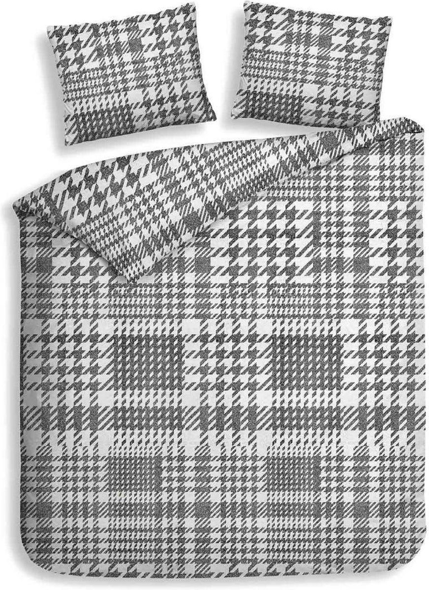 Heckett & Lane Rex - Dekbedovertrek - Tweepersoons - 200x200/220 cm - Black