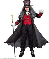Widmann - Vampier & Dracula Kostuum - Vampier Bloeddorst - Jongen - Rood, Zwart - Maat 140 - Halloween - Verkleedkleding