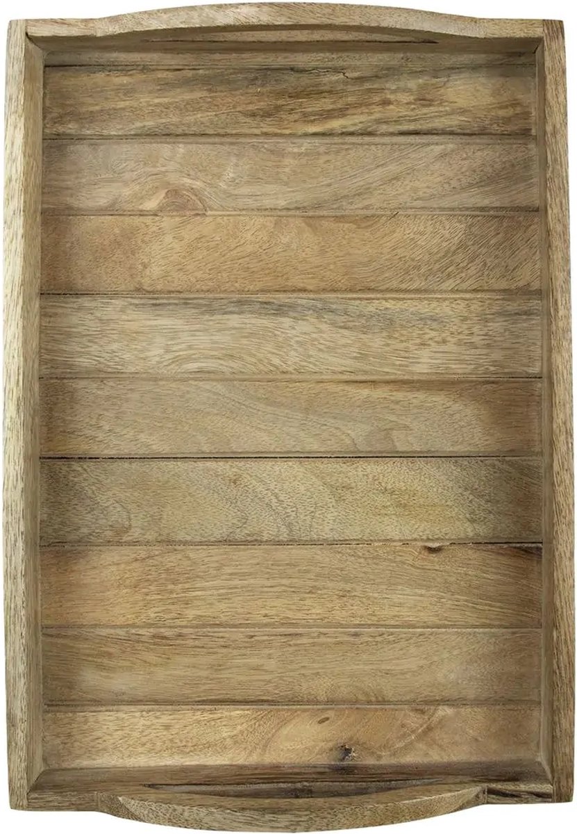 dienblad mango hout rechthoek (set van 3)