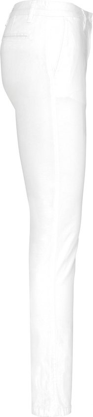 Pantalon Femme 36 NL (38 FR) Kariban White 98% Katoen, 2% Élasthanne