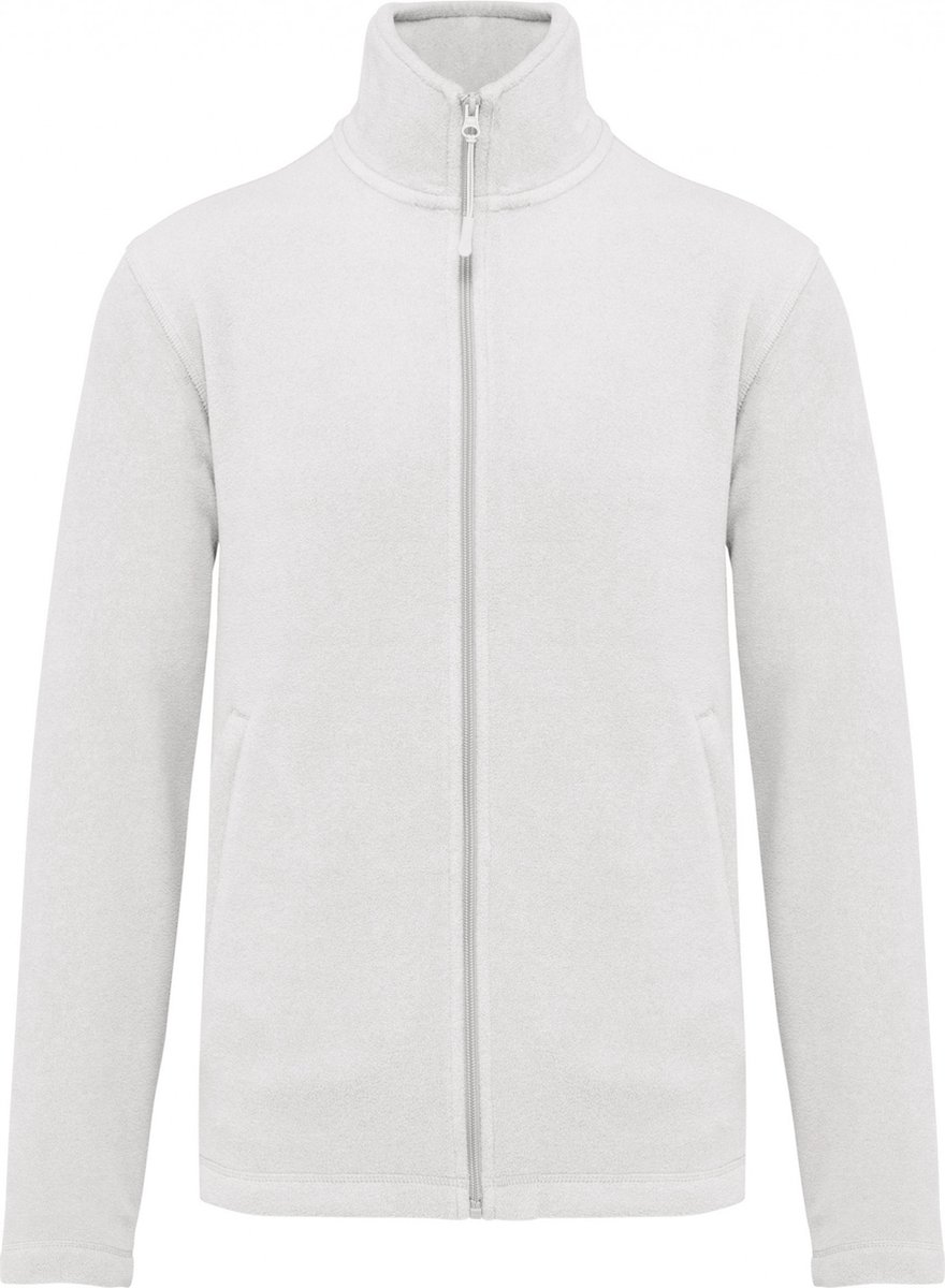 Kariban Microfleece met rits heren K911 Wit