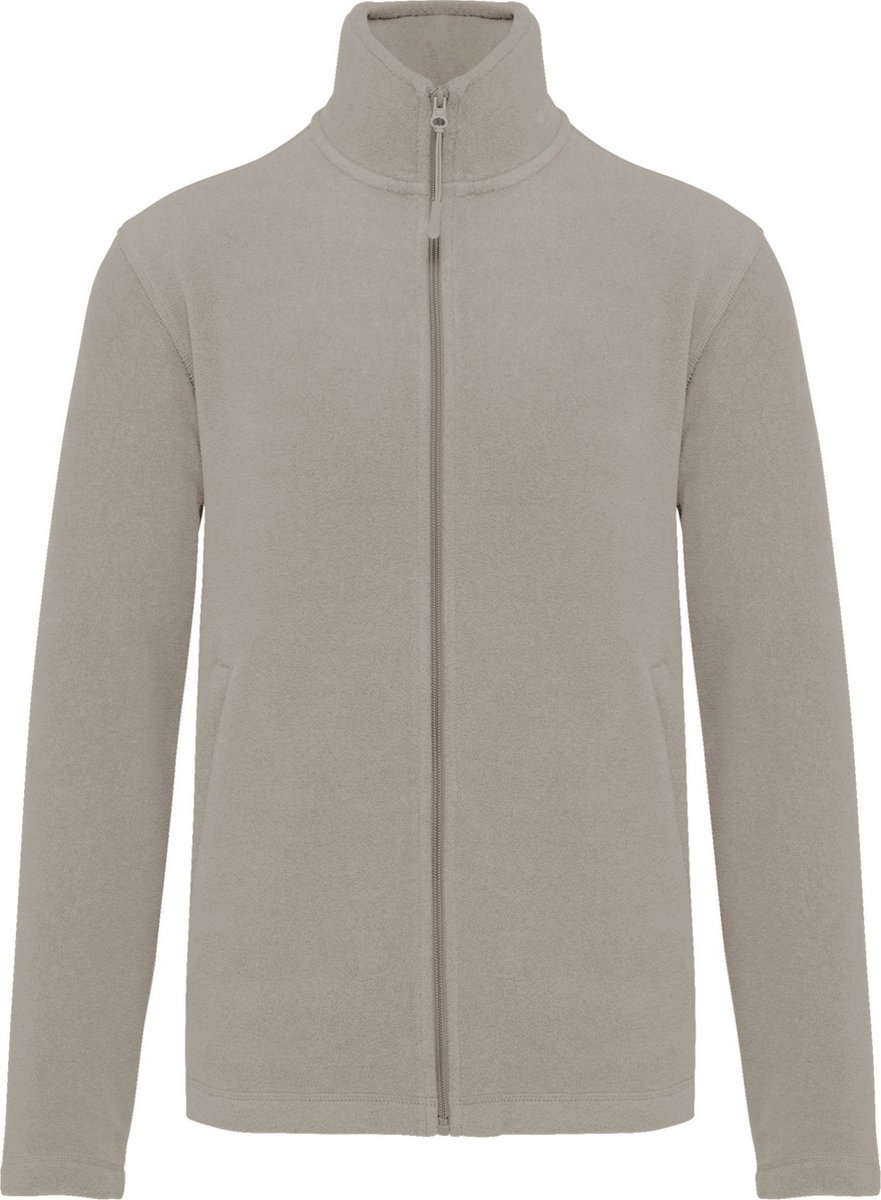 Kariban Microfleece met rits heren K911 Beige