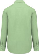 Overhemd Heren 4XL Kariban Lange mouw Pistachio Green 65% Polyester, 35% Katoen