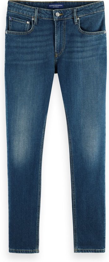 Scotch & Soda Essentials Skim in Biologisch cotton — Classic Blue Heren Jeans - Maat 32/32