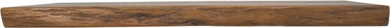 Wandplank Naadloos van Acasiahout - Industriële Wandplank - Industrieel Wandrek van Acacia - Wandplanken - Metaal - 90 cm breed
