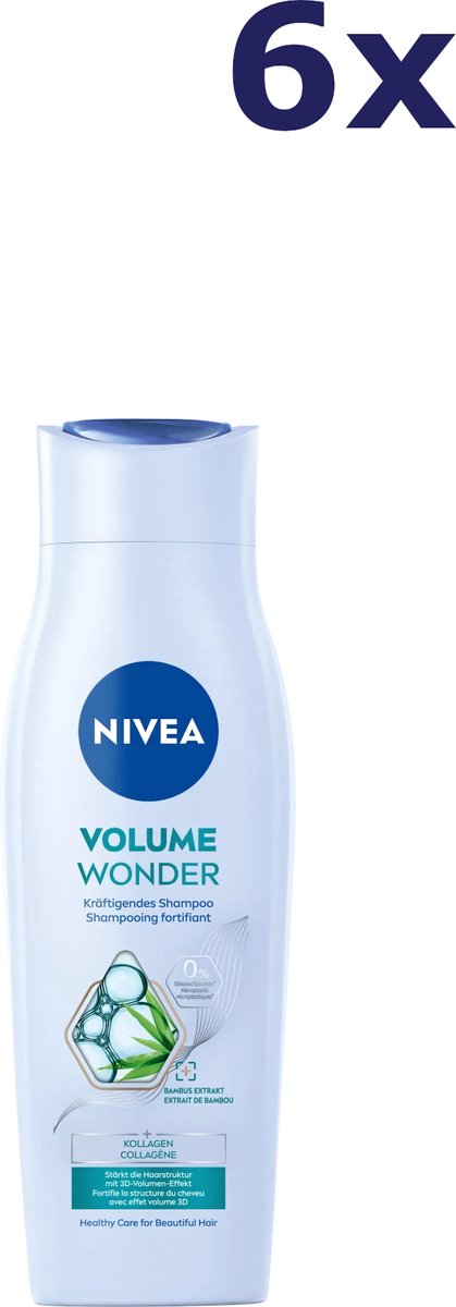 6x NIVEA Volume Wonder Shampoo 250 ml