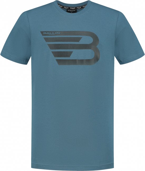Ballin Amsterdam T-shirt 23037102 Jongens T-shirt - Mid Blue - Maat 152