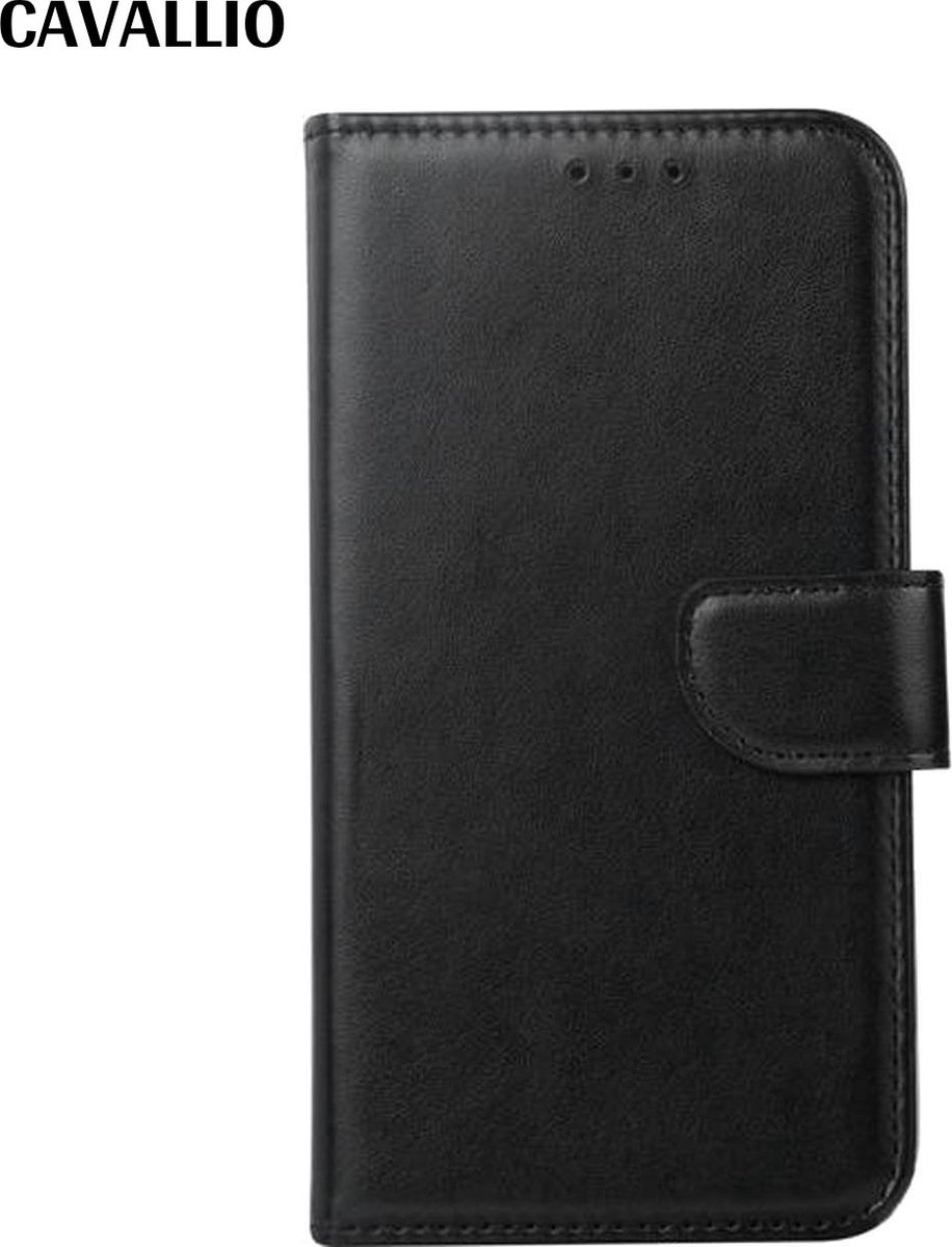 Cavallio PU leren walletcase Iphone X MAX met afneembaar siliconenhoes - zwart - met pasjeshouder