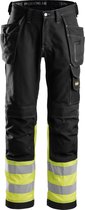 Snickers Workwear - 3235 - Pantalon de Travail en Coton Haute Visibilité avec Poche Holster, Classe 1 - 48