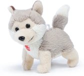Trudi - Sweet Collection Wolf (XXS-52226) - Pluche knuffel - Ca. 10 cm (Maat XXS) - Geschikt voor jongens en meisjes - Grijs/Wit