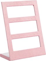 Fliex - oorbellenrek - roze - 24 gaatjes - velours