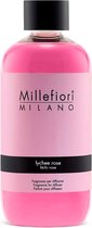 Millefiori Milano Navulling voor Geurstokjes 500 ml Lychee Rose