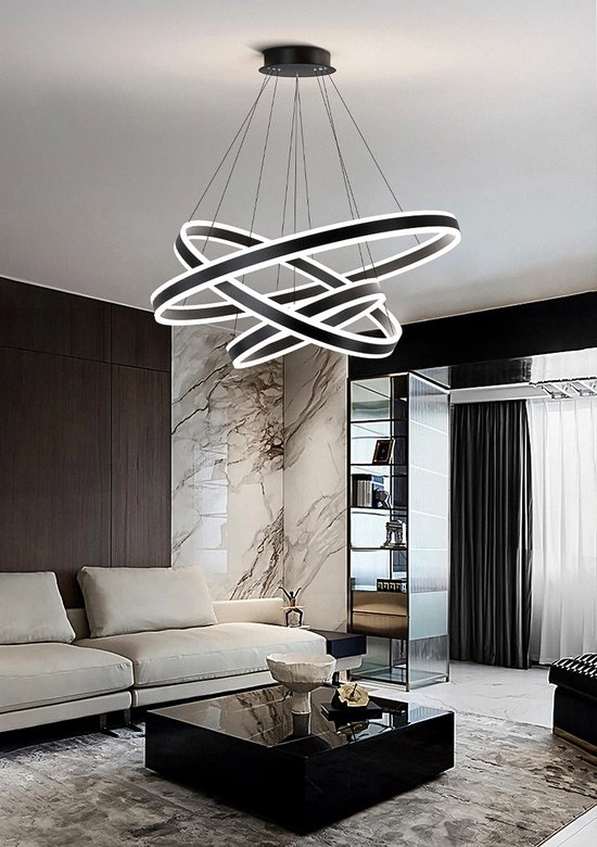 Minimalistische hangende LED lineair licht - 3 kleuren dimmen, 19W keukeneiland verstelbare hangende lichtarmatuur, moderne kroonluchter Spotlight Lange strookverlichting,Gold-120CM