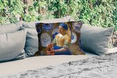 Coussins d'extérieur - Jardin - Melkmeisje - Fille à la boucle d'oreille en perle - Vermeer - 50x30 cm