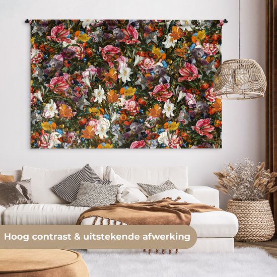 Tapisserie - Toile Murale - Fleurs - Art - Oude Meesters - 180x120 cm - Tapisserie