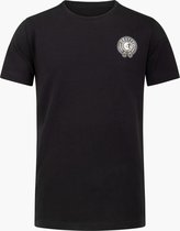 Cruyff Junior League Logo Tee Shirt Zwart/Goud - Maat 140