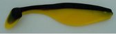 4x shad 7,5cm - 3 inch in de kleur black yellow uit Amerika