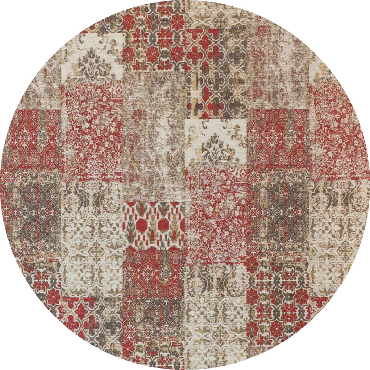 Vintage rond vloerkleed Patchwork Tapijten woonkamer