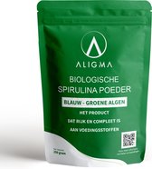 Aligma® Biologische Spirulina Poeder: hét voedingssupplement vol essentiële voedingsstoffen voor de mens! - 500 gram