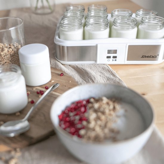 Steba JM2 - Yoghurtmaker - Inclusief 12 potjes - 21 Watt - totaal 2.4 liter - BPA vrij van Steba — afbeelding 4