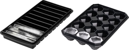 De'Longhi Ice Tray DLSC053, Ice Cube Mould, Shape of Coffee Beans, Ideal for Iced Coffee, 10 beans Tray, Silicone