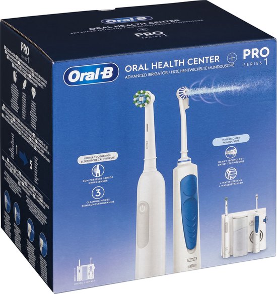 Brosse à Dents électrique Oral-B Pro 1 700 - Rechargeable, 3 Vitesses, Contrôle De Pression, Noir