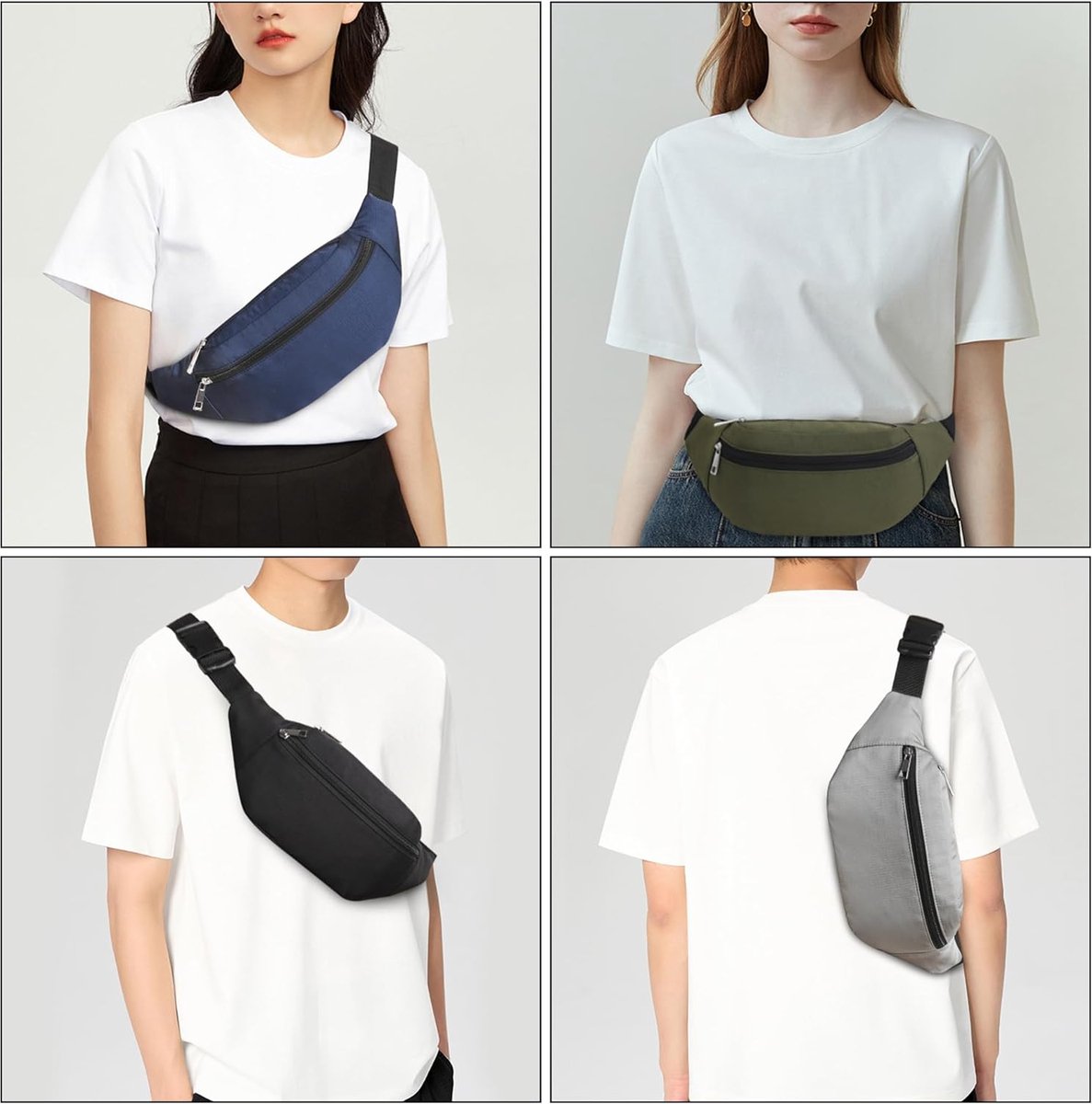 Sac banane sac banane impermeable sac banane femme sac de poitrine nylon homme bol