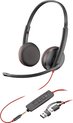 HP 8X229AA hoofdtelefoon/headset Bedraad Hoofdband Kantoor/callcenter USB Type-C Zwart