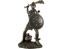 Veronese Design Beeld/figuur - Ogun (Oggun) God van Oorlog, IJzer en Jacht - (hxbxd) ca. 24cm x 14,7cm x 10,8cm